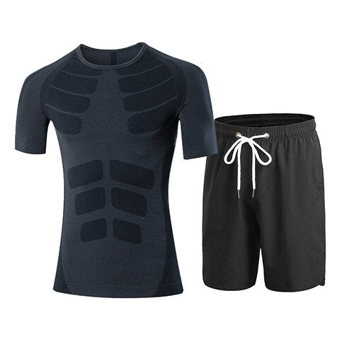 Yuerlian Quick Dry Sport Suits For Men Compression Tracksuit