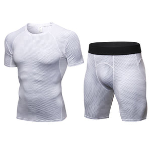 2018 Quick Dry Compression Suit Men's Running Set