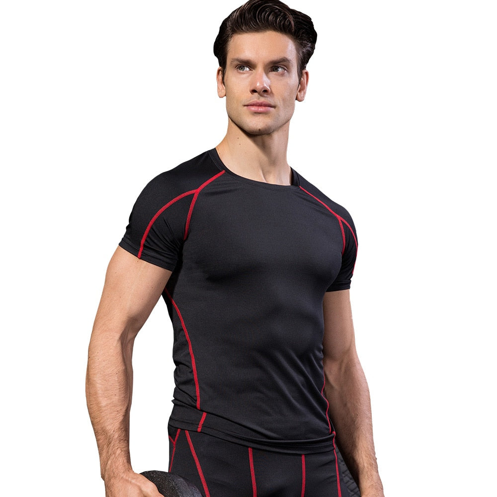 Hot Quick Dry Sportswear Fitness Tight Compression Running shirts